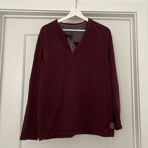 Red Thick Long Sleeve M